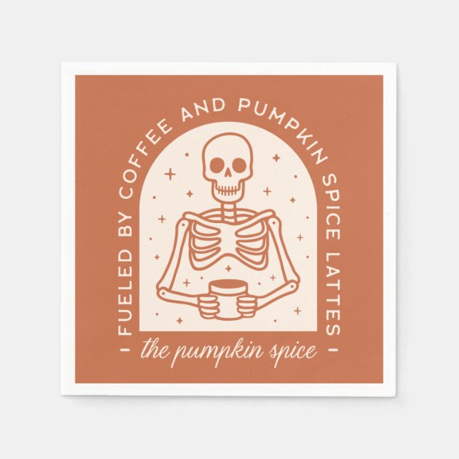 Serviette En Papier Alimenté par le café et les lattes d'épices Citrou (Devant)