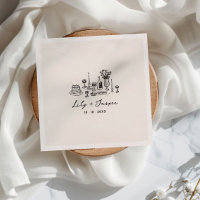 Aliments Mariages tirés à la main