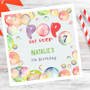 Serviette En Papier Allez-y ! Boules de savon enfant d'anniversaire