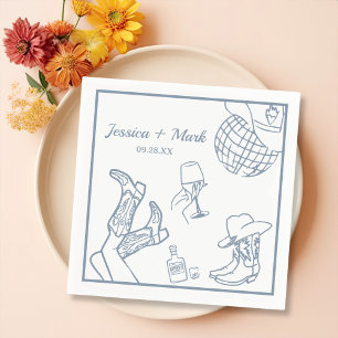Serviette En Papier Allons à la fête de la fille Nashville Bachelorett