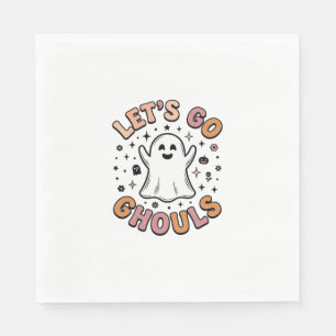 Serviette En Papier Allons-y les fantômes Halloween Mignon Fantôme