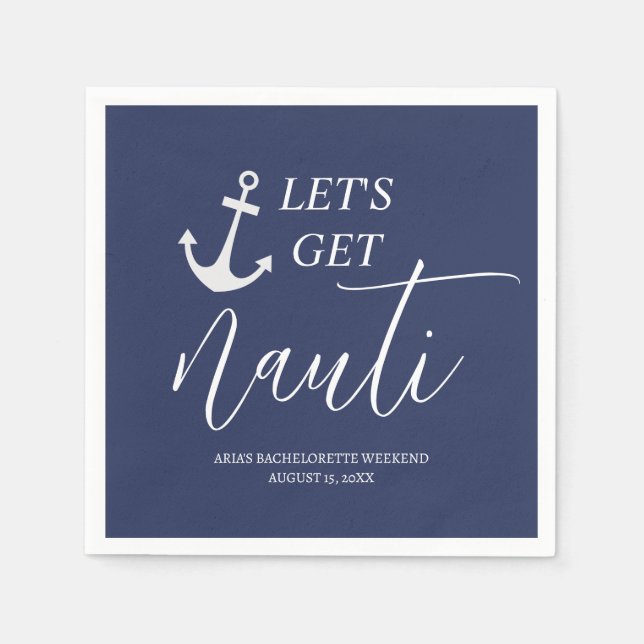 Serviette En Papier Allons-y Nauti Serviettes (Devant)