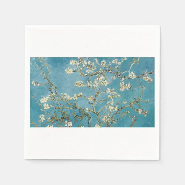 Serviette En Papier Almond Blossom par Vincent van Gogh (Devant)
