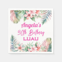 Aloha Luau Tropical Adulte Anniversaire