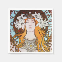 Alphonse Mucha Sarah Bernhardt Art Vintage Nouveau
