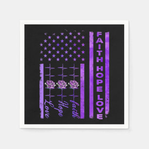 Serviette En Papier Alzheimer Sensibilisation Foi Espérance Amour Pour