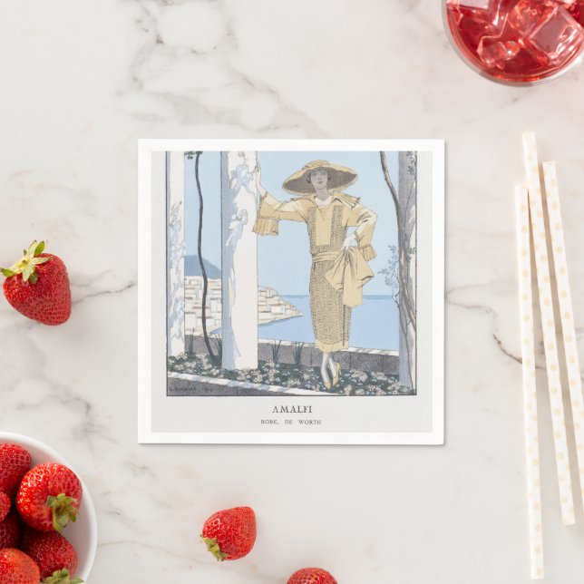 Serviette En Papier Amalfi Coast Italie (En situation)