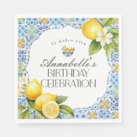 Amalfi Coast Italien Anniversaire Table Décor