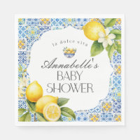 Amalfi Coast Italien Baby shower Décor Table