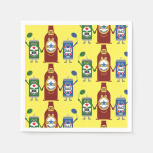 Serviette En Papier Amateur de bière original Cadfts Napkin