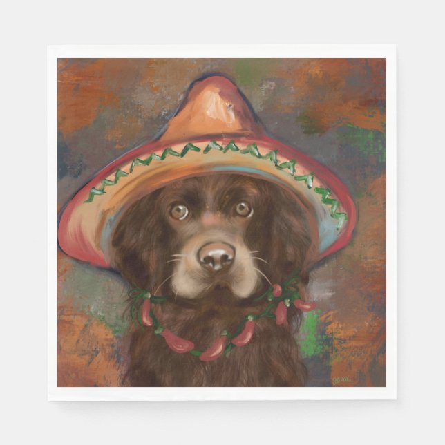 Serviette En Papier American Cocker Spaniel  (Devant)