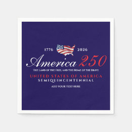 Serviette En Papier Amérique 250 Terre de liberté Maison Brave Patriot