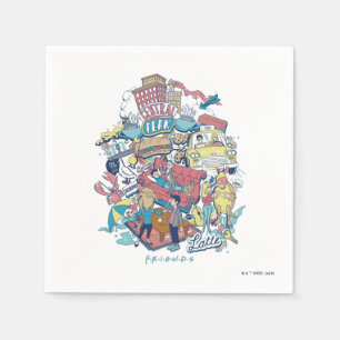 Serviette En Papier AMIS™   Collage de dessin