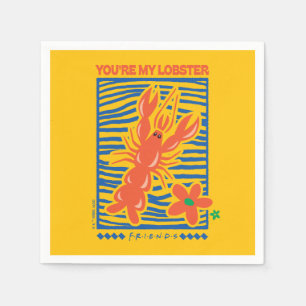 Serviette En Papier AMIS™   Vous êtes mon homard vibrant graphique