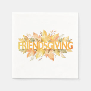 Serviette En Papier Amitié Thanksgiving Celebration Napkins
