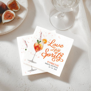 Serviette En Papier Amour au Premier Spritz : Fête de Mariage