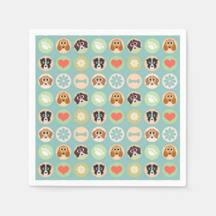 Serviette En Papier Amour de chien