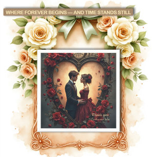 Serviette En Papier Amour Intemporel – Collection de Mariage Victorien