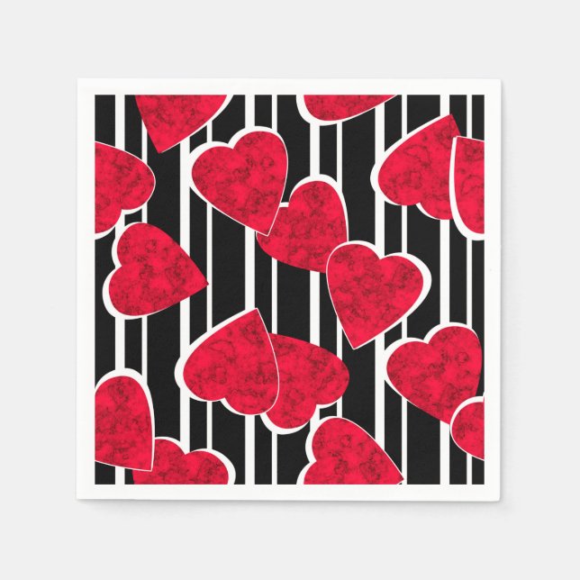 Serviette En Papier Amour, mariage, Saint Valentin (Devant)