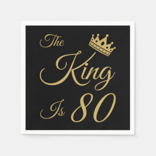 Serviette En Papier Amusant 80ème anniversaire pour les hommes