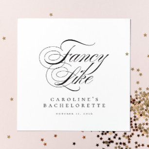 Serviette En Papier Amusant Fancy Like Script Country Bachelorette