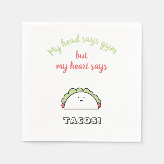 Serviette En Papier Amusant Gym entraînement Motivation (Devant)