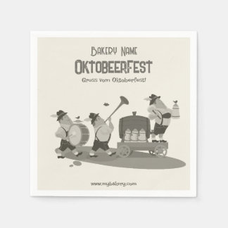 Serviette En Papier amusant musicien bavarois invitation à Oktoberfest