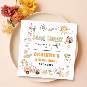 Serviette En Papier Amusante fête d'anniversaire de Pâques Super