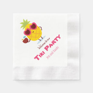 Serviette En Papier Ananas Tiki Party Personnalisé serviettes Luau
