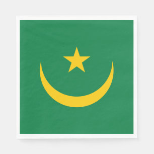 Serviette En Papier Ancien drapeau mauritanien