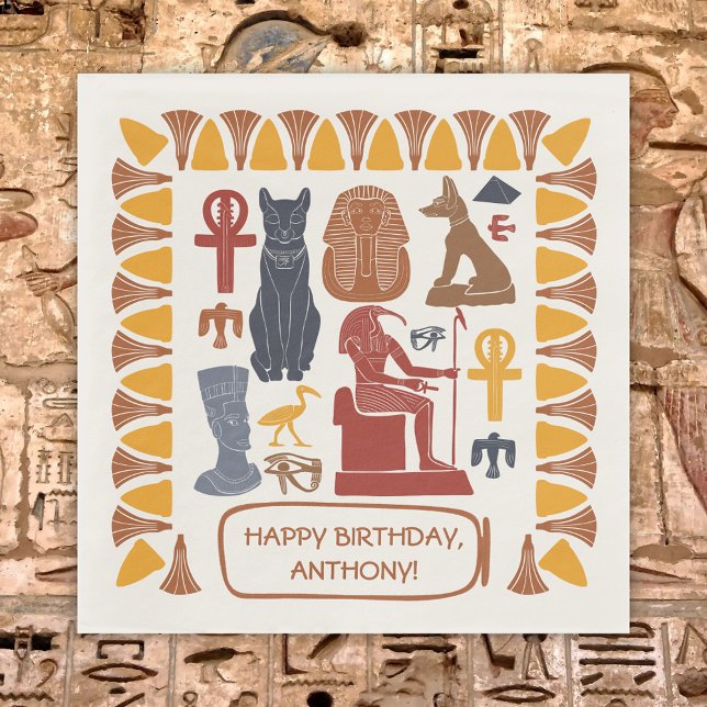 Serviette En Papier Ancienne Egypte Fête Personnalisée À Thème (Créateur téléchargé)