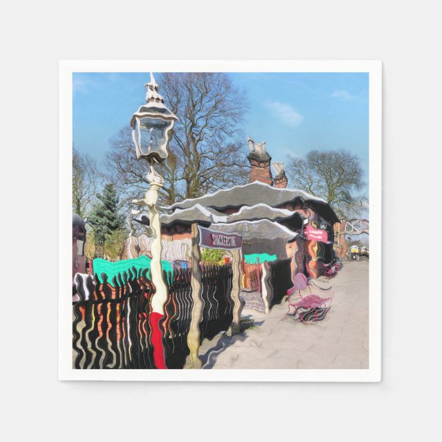 SERVIETTE EN PAPIER ANCIENNE GARE (Devant)