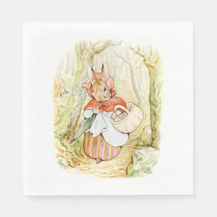 Serviette En Papier Ancienne Mme Rabbit (Petit Chaperon Rouge) (B Pott