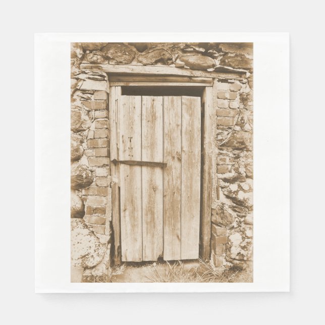 SERVIETTE EN PAPIER ANCIENNE PORTE DE GAIN (Devant)