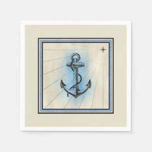 Serviette En Papier Ancre vintage Standard Cocktail Papier Napkin