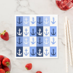 Serviette En Papier Ancres 