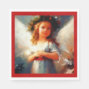 Serviette En Papier Ange de Noël 1
