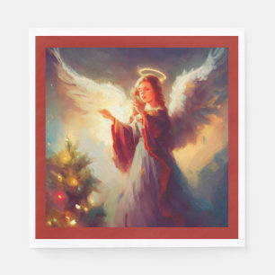 Serviette En Papier Ange de Noël 3