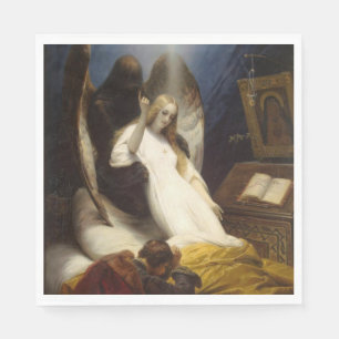Serviette En Papier Angel de la mort (Aller au Ciel) (Horace Vernet)