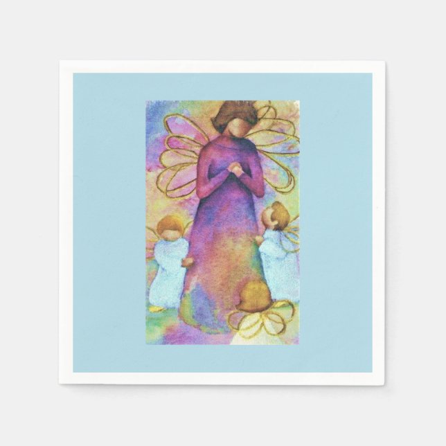 Serviette En Papier Angel Party (Devant)