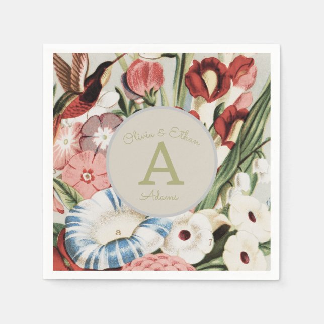 Serviette En Papier Anglais Cottage Garden (Devant)