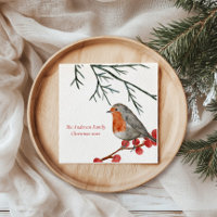 Anglais Redmamin Robin Bird Noël