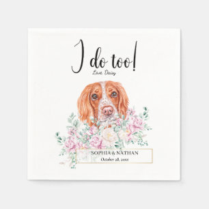 Serviette En Papier Anglais Springer Dog Mariage Cocktail Napkins