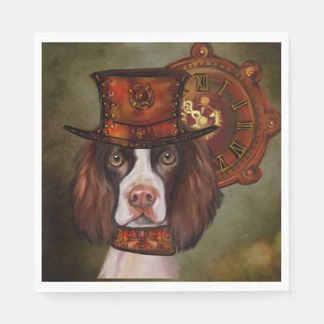 Serviette En Papier Anglais Springer Spaniel (Devant)