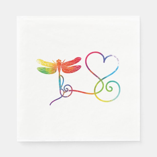 Serviette En Papier Animal dragonaire (Devant)