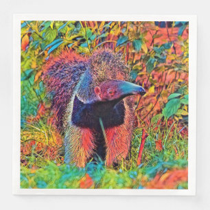 Serviette En Papier AnimalColor_Anteater_001