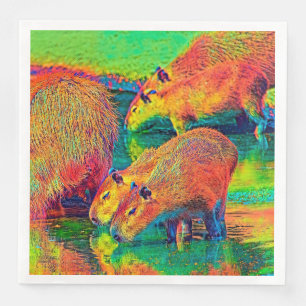 Serviette En Papier AnimalColor_Capybara_004