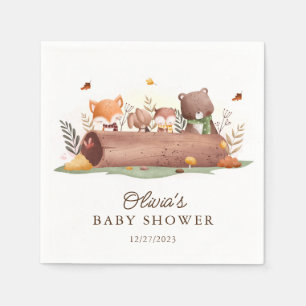 Serviette En Papier Animaux adorables des bois