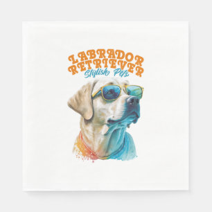 Serviette En Papier Animaux de compagnie élégants Labrador Retriever