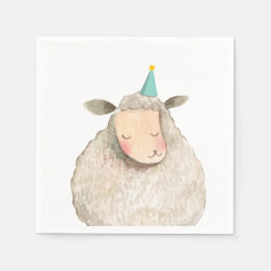 Serviette En Papier Animaux de ferme Mouton Anniversaire Barnyard Part